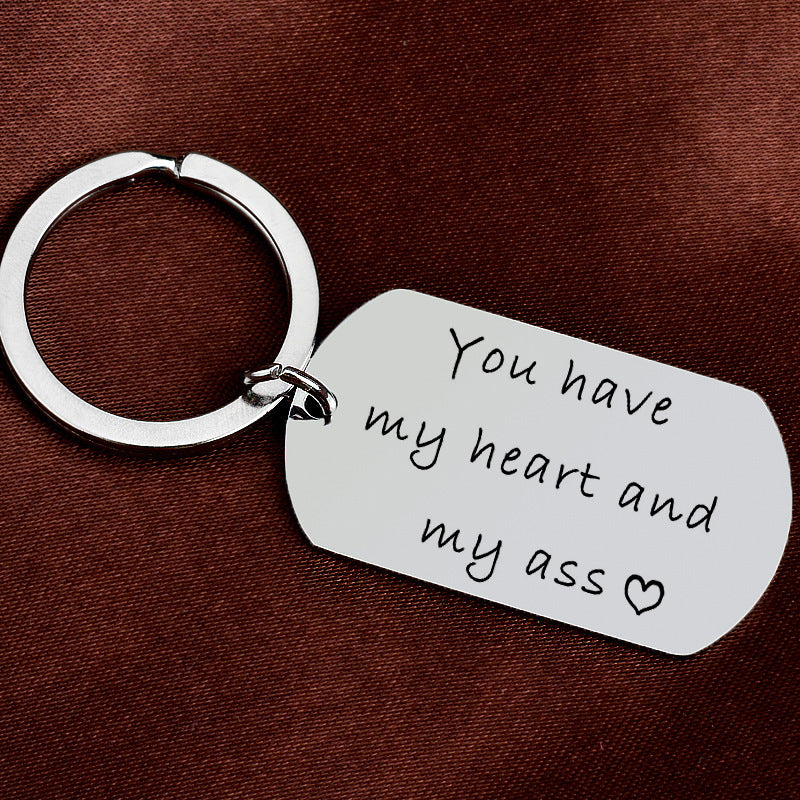Couple Holiday Gift Keychain Wholesale Custom Lettering