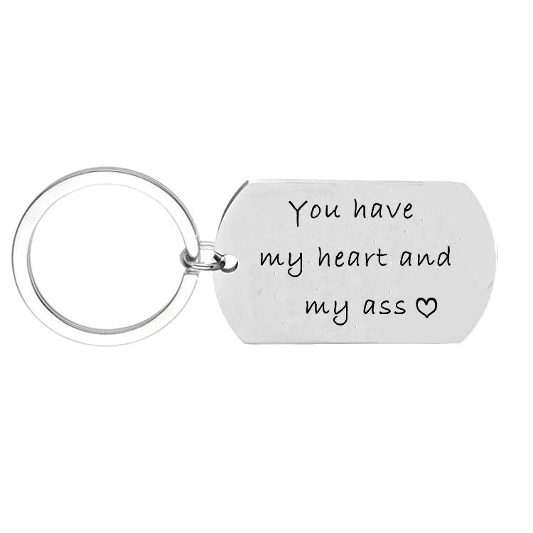 Couple Holiday Gift Keychain Wholesale Custom Lettering