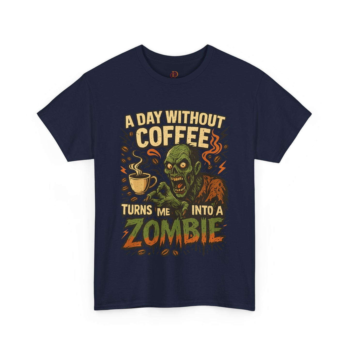 Zombie Tee Shirt for Coffee Lovers