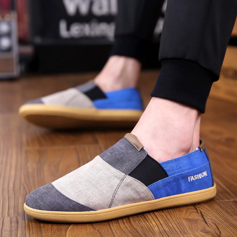 Summer breathable men's canvas shoes