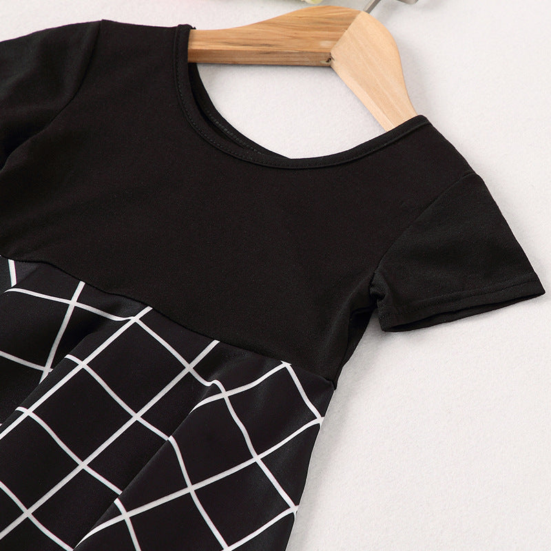 Explosive printed parent-child outfit