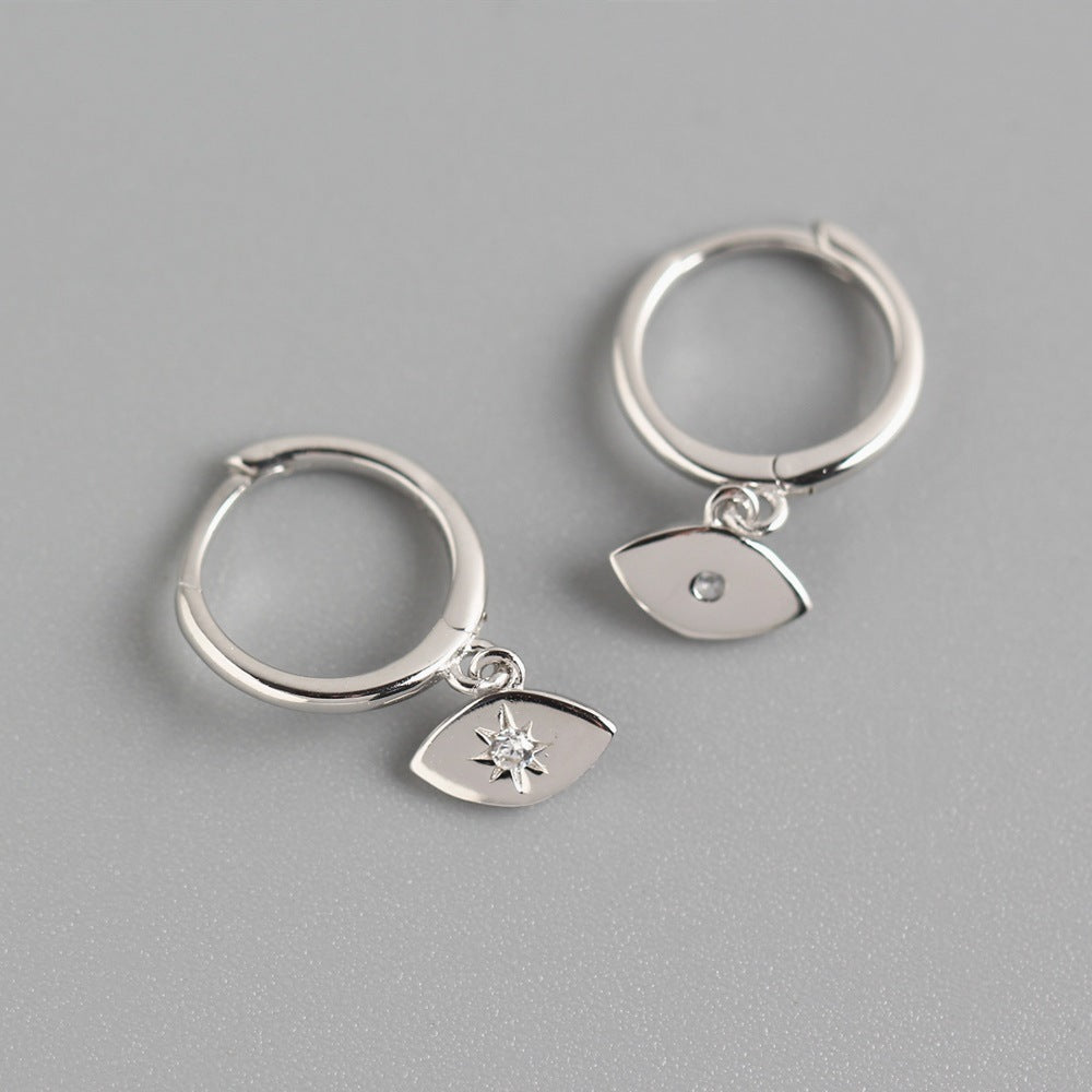 Light luxury eye earrings cross-border hot sale S925 sterling silver small sun earring earrings earrings