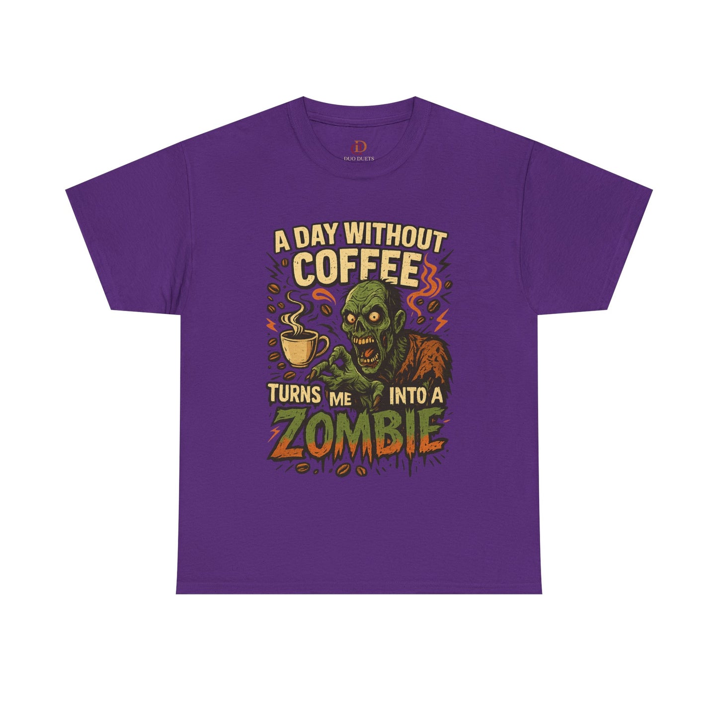 Zombie Tee Shirt for Coffee Lovers