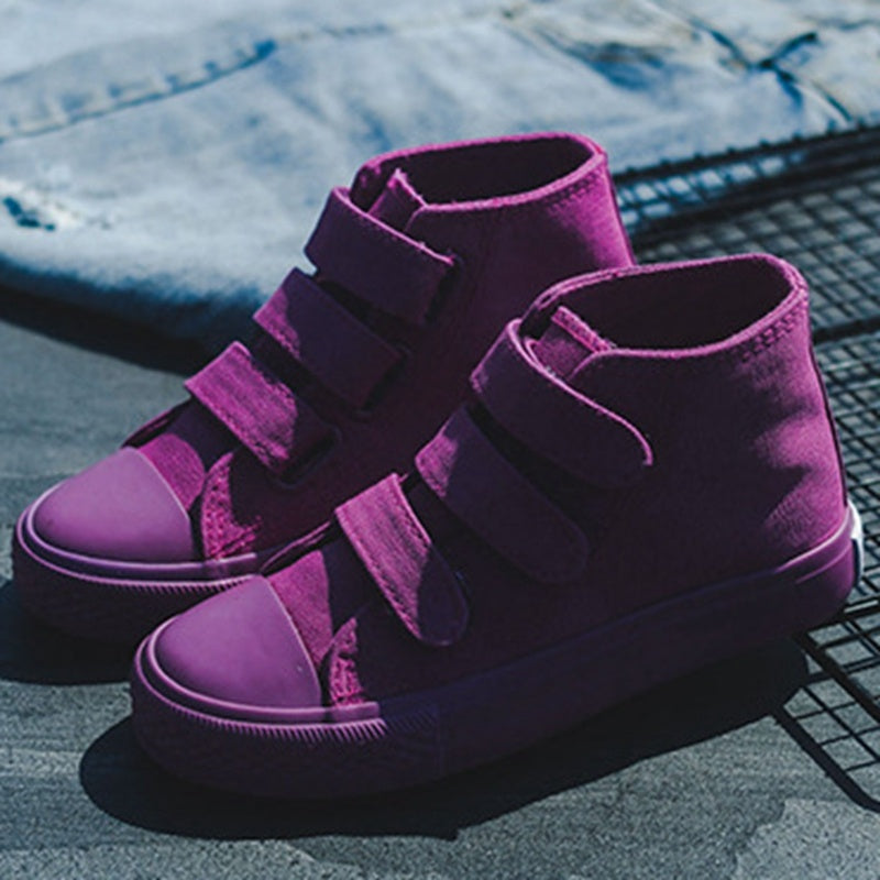 Children's Shoes High Top Candy Color Trend Children's Canvas Shoes Casual Shoes