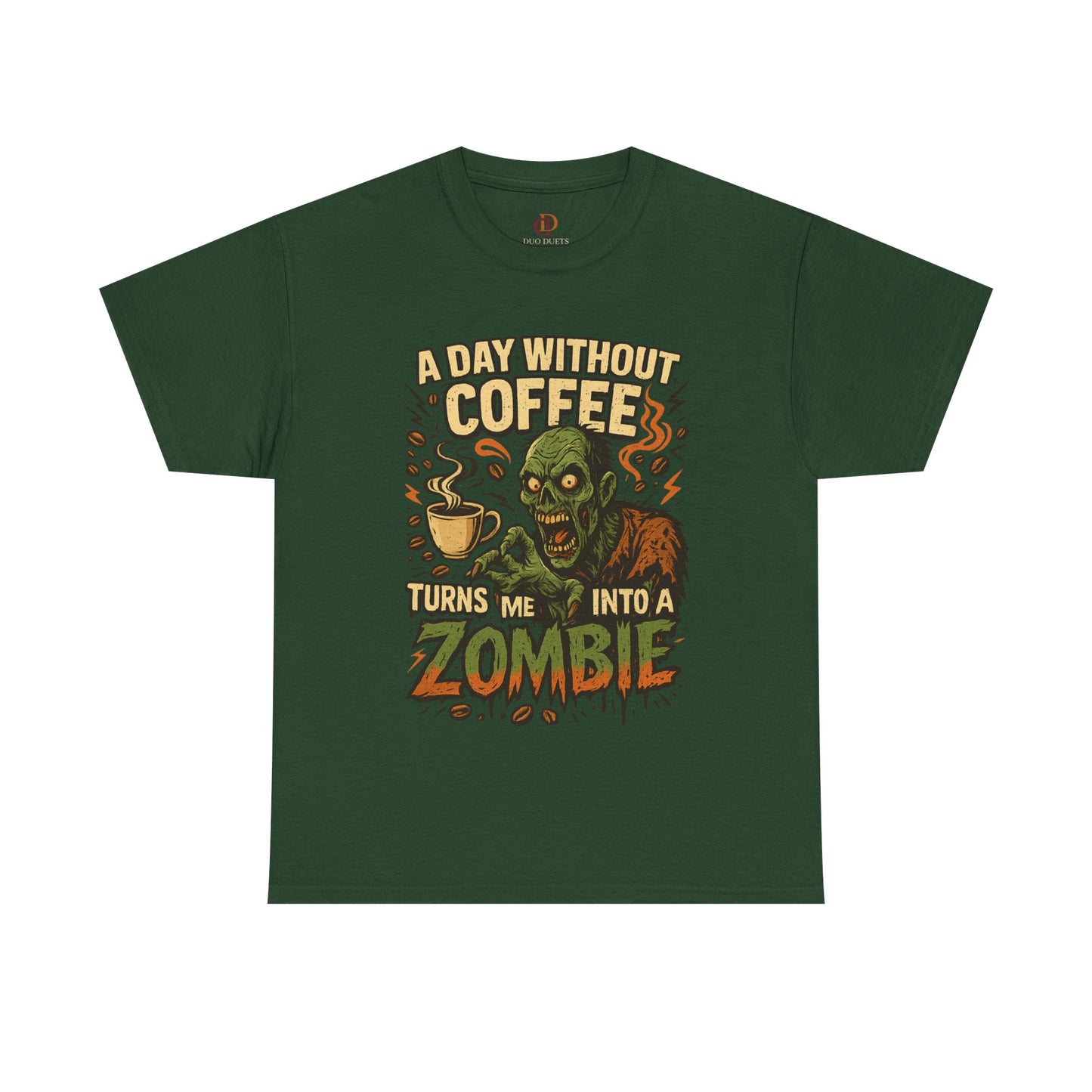 Zombie Tee Shirt for Coffee Lovers