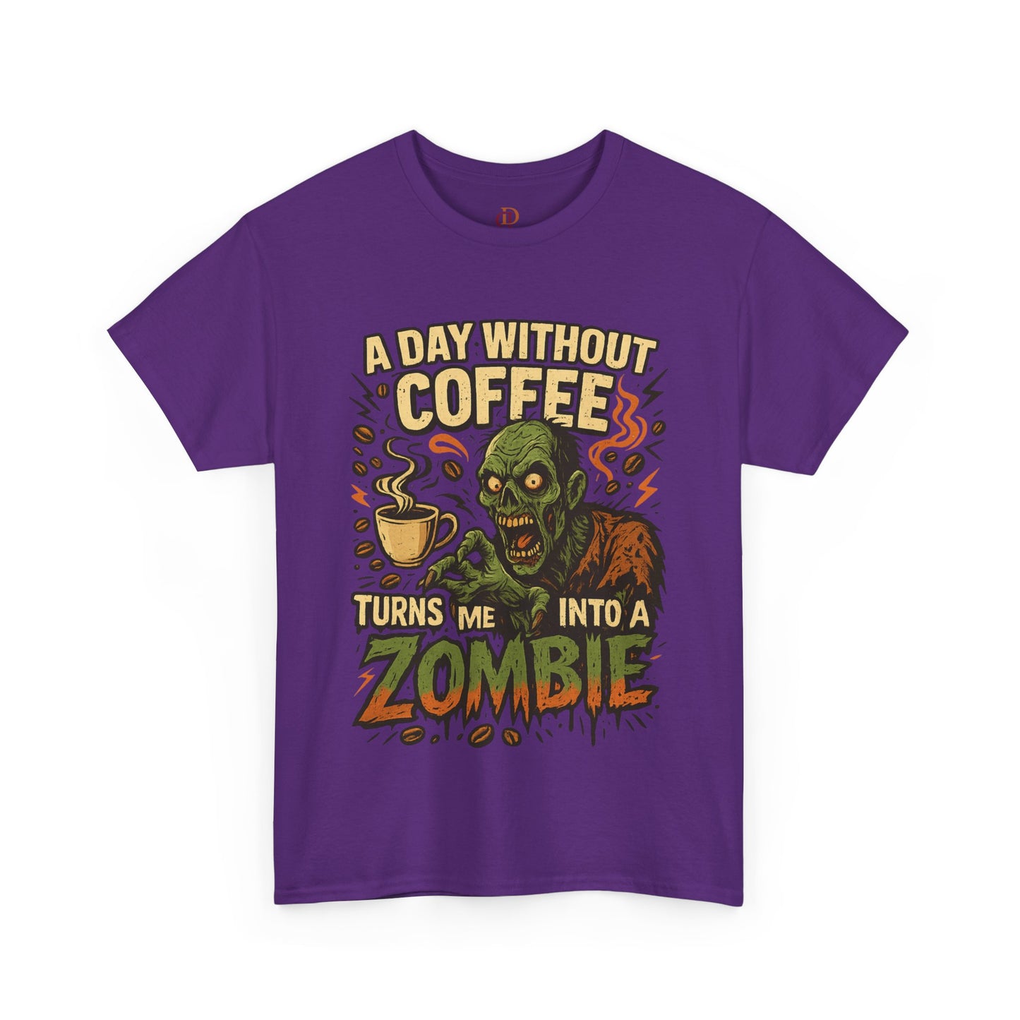 Zombie Tee Shirt for Coffee Lovers