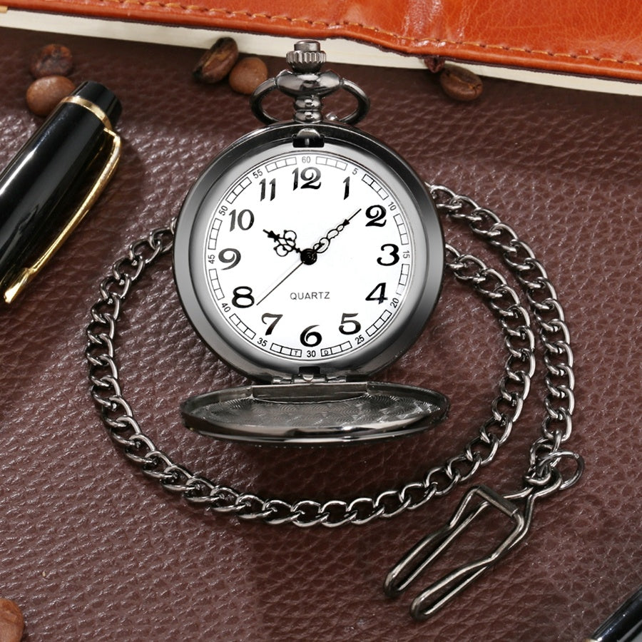 We’re All Mad Here Laser Fashion Quartz Pocket Watch