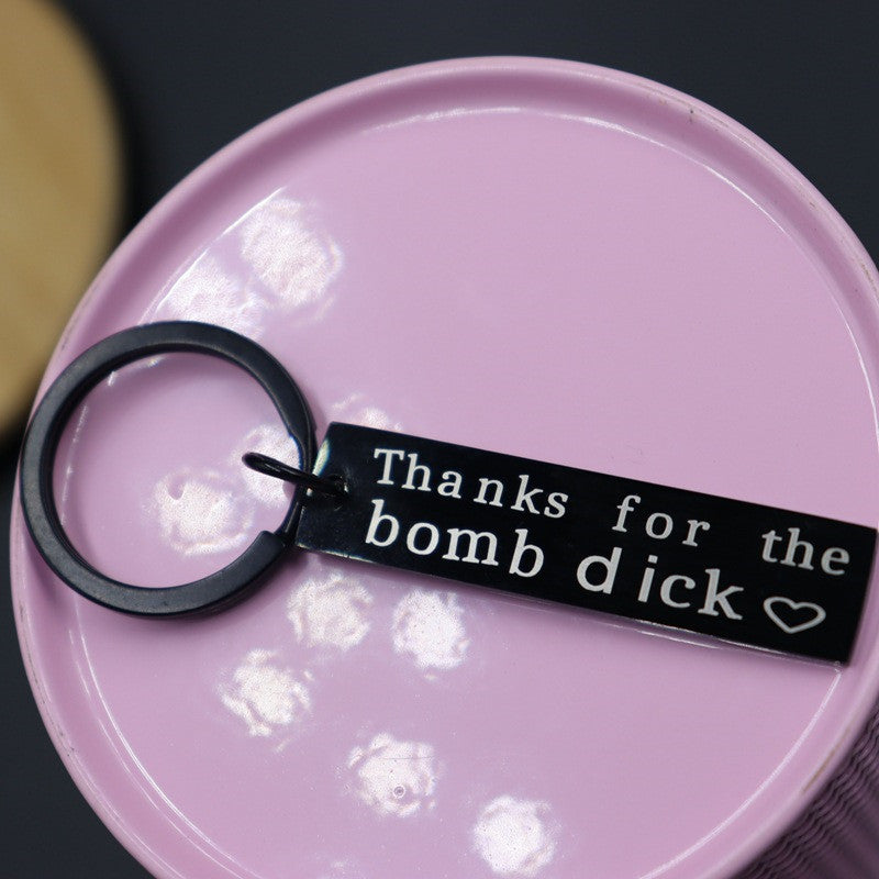 Couple Funny Creative Stainless Steel Keychain