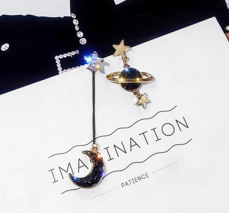 Retro Personality Long Atarry Sky Earrings