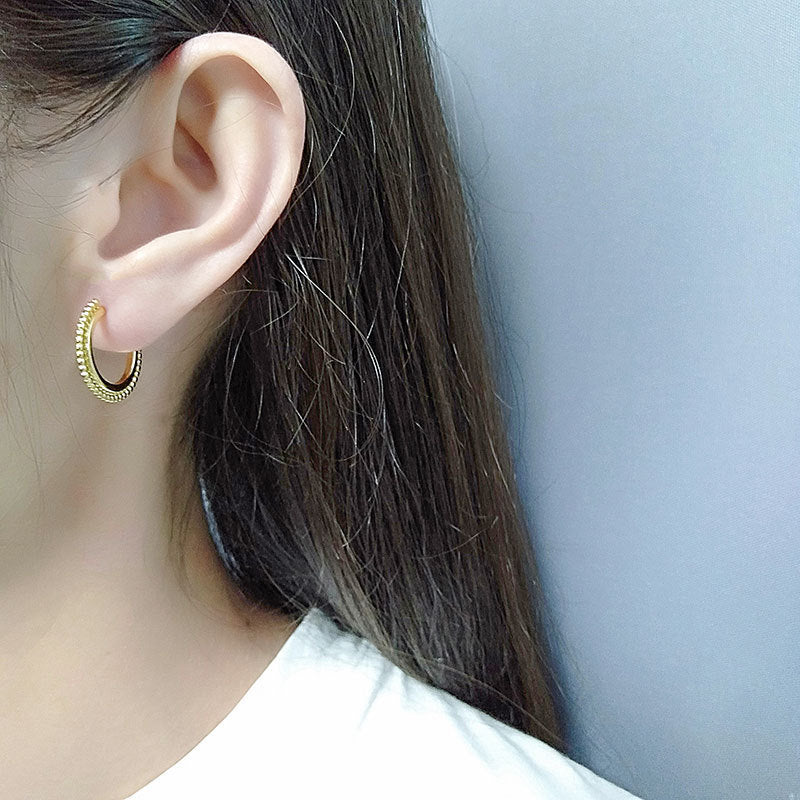 Flat Earrings Earrings Personality Trend Temperament Earrings Earrings