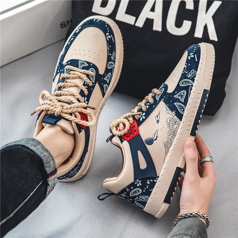 Low-top Casual Shoes All-match White Shoes Lightweight Men's Fashion Shoes