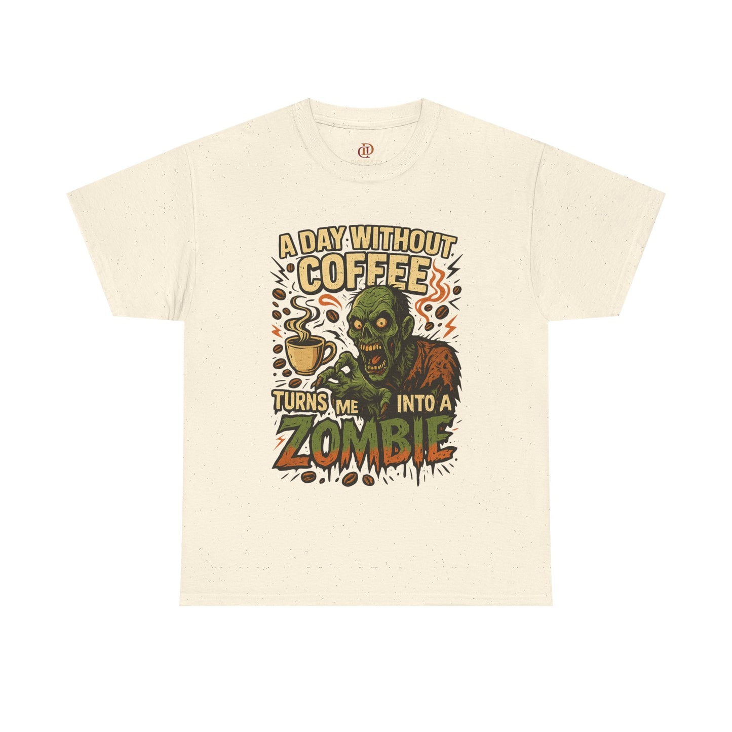 Zombie Tee Shirt for Coffee Lovers