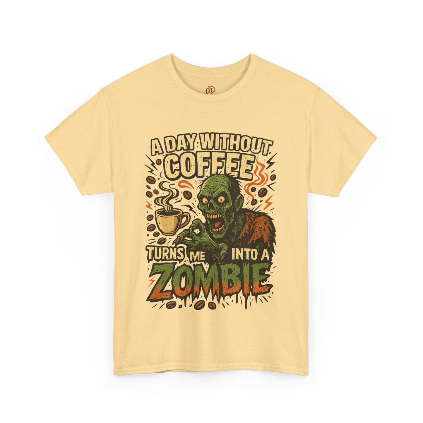 Zombie Tee Shirt for Coffee Lovers