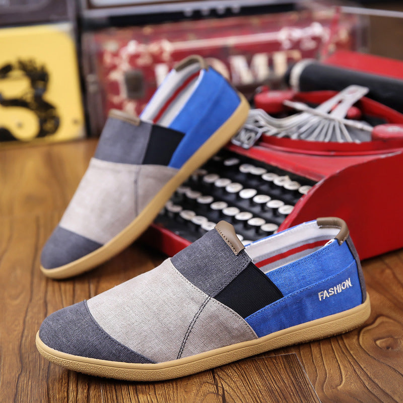 Summer breathable men's canvas shoes