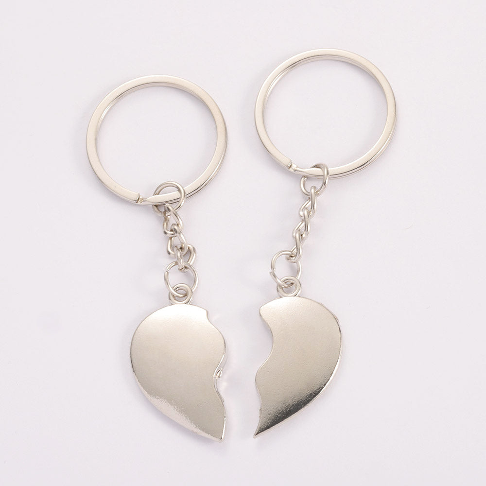 New Creative Korean Romantic Heart-Shaped Gift Couple Keychain