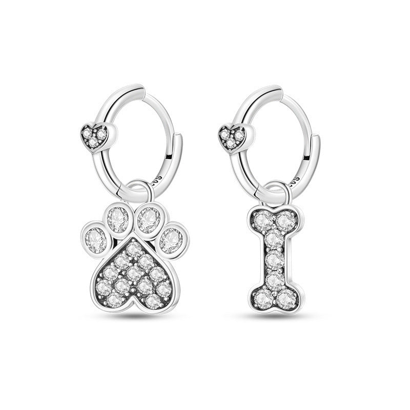 European And American Personality Silver Plated Earrings