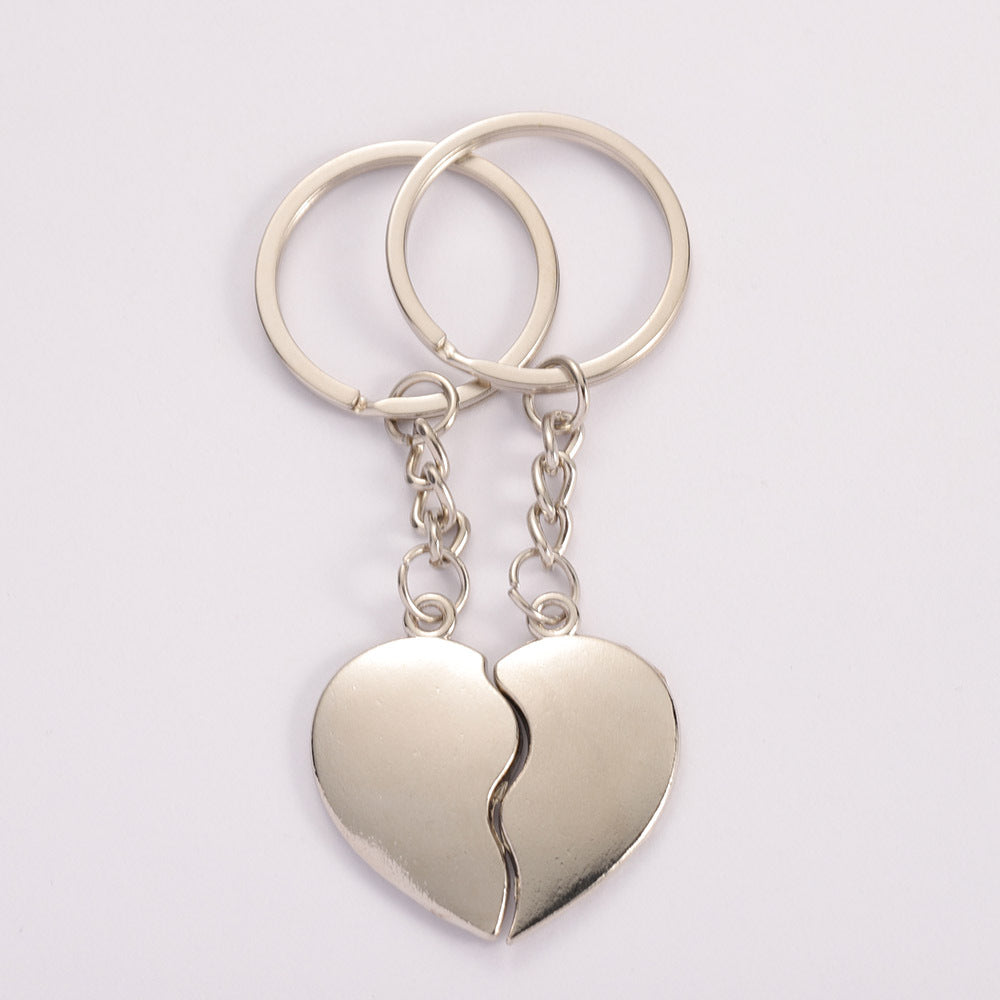 New Creative Korean Romantic Heart-Shaped Gift Couple Keychain