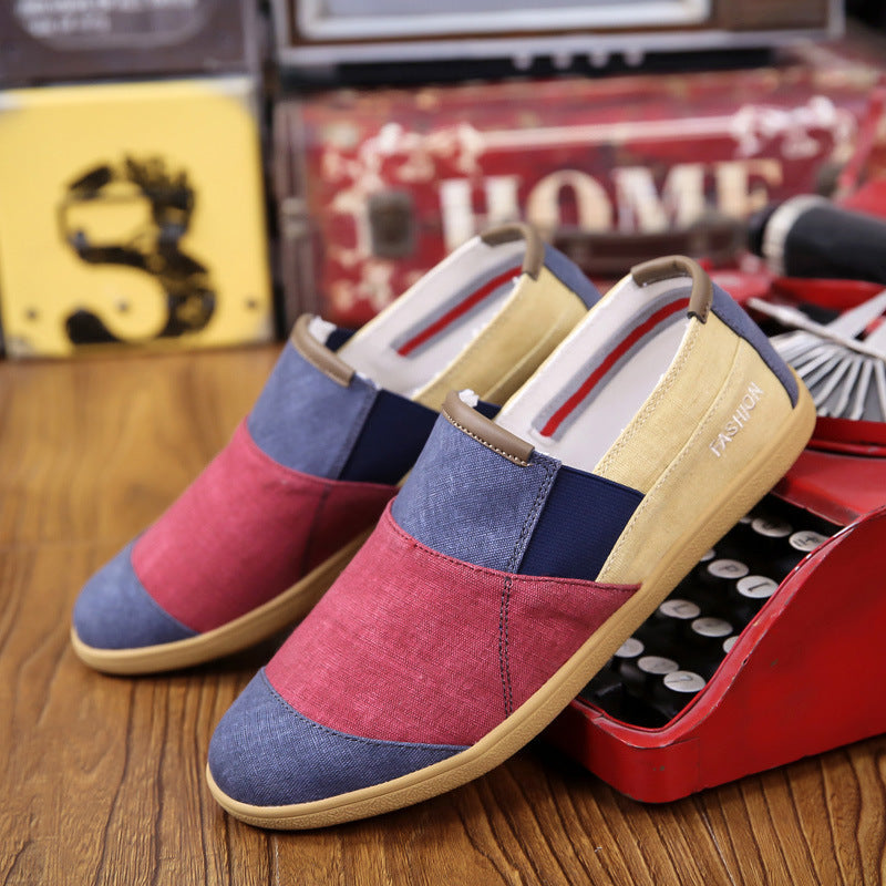 Summer breathable men's canvas shoes