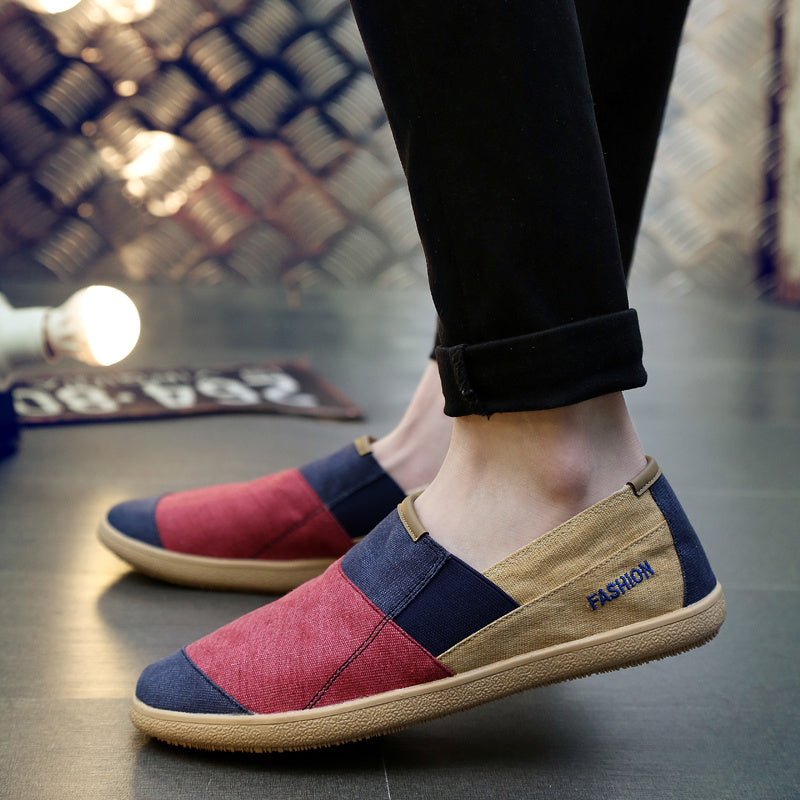 Summer breathable men's canvas shoes
