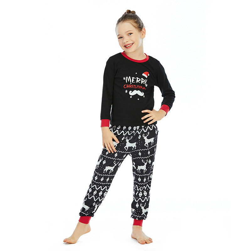 Women's Long Sleeved Trousers Home Service Couple Christmas Pajamas