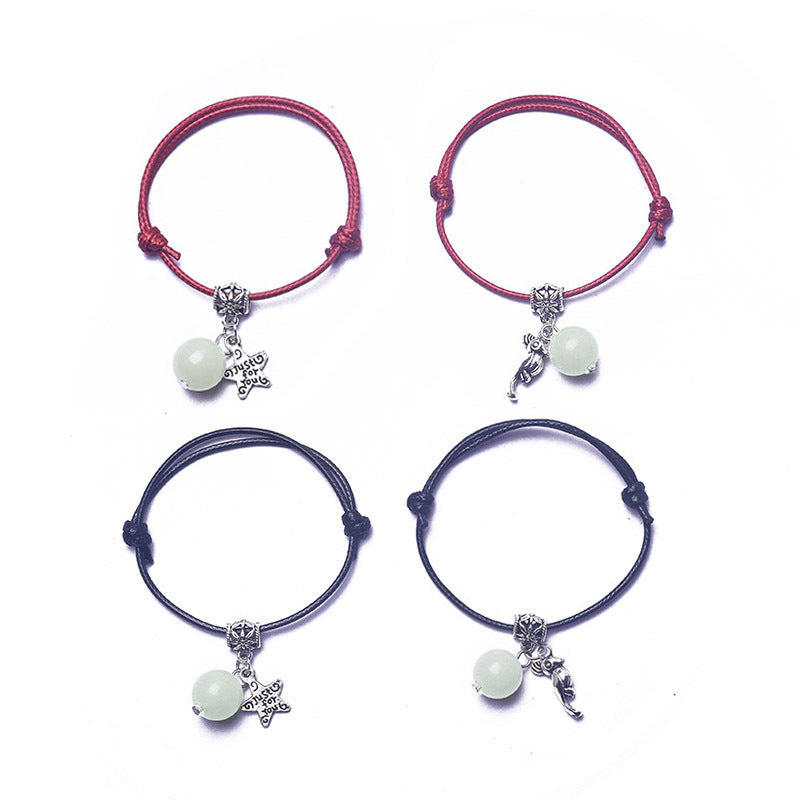 Sen Fluorite Luminous Couple Bracelet Luminous Jewelry