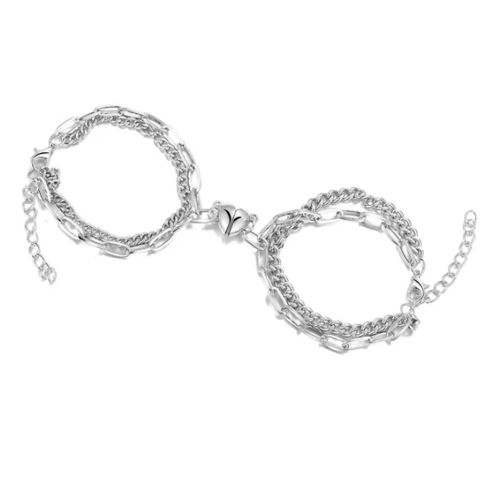 Fashion Jewelry Magnet Love Suction Bracelet Couple Valentines Day Gift