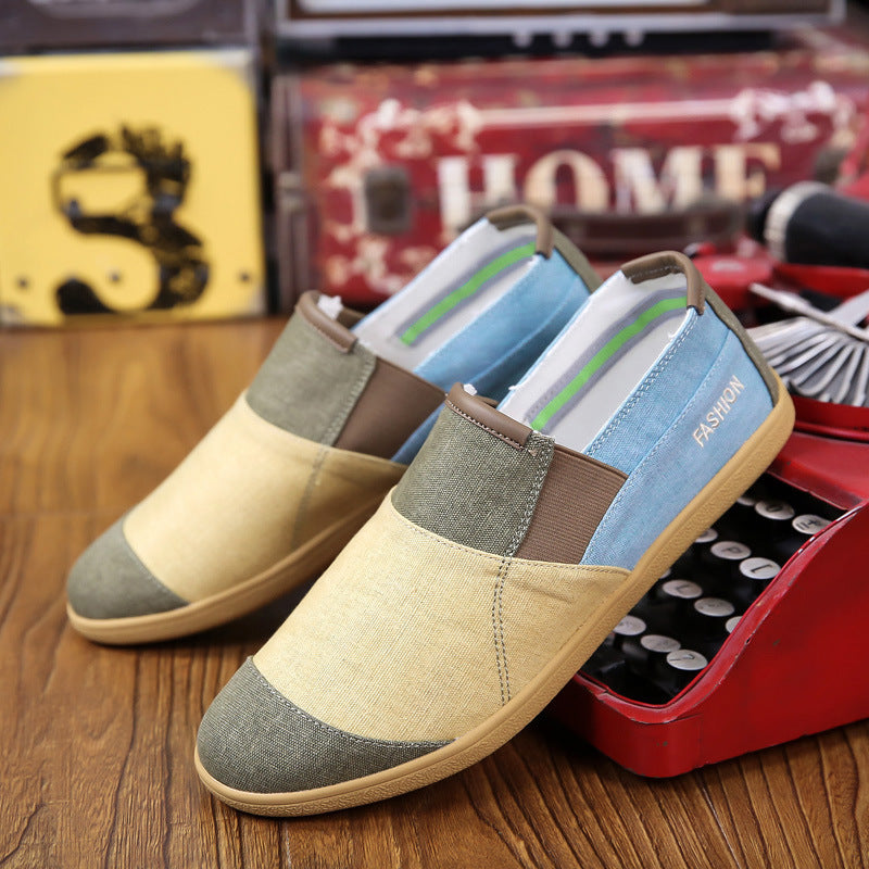 Summer breathable men's canvas shoes