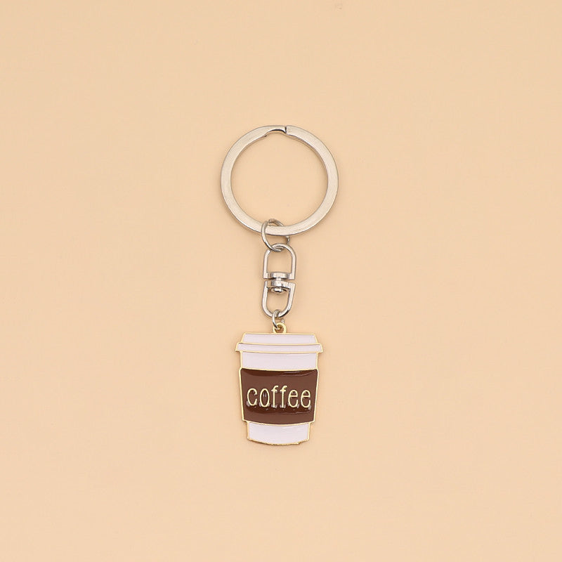 Milk Coffee Diy Couple Keychain Pendant