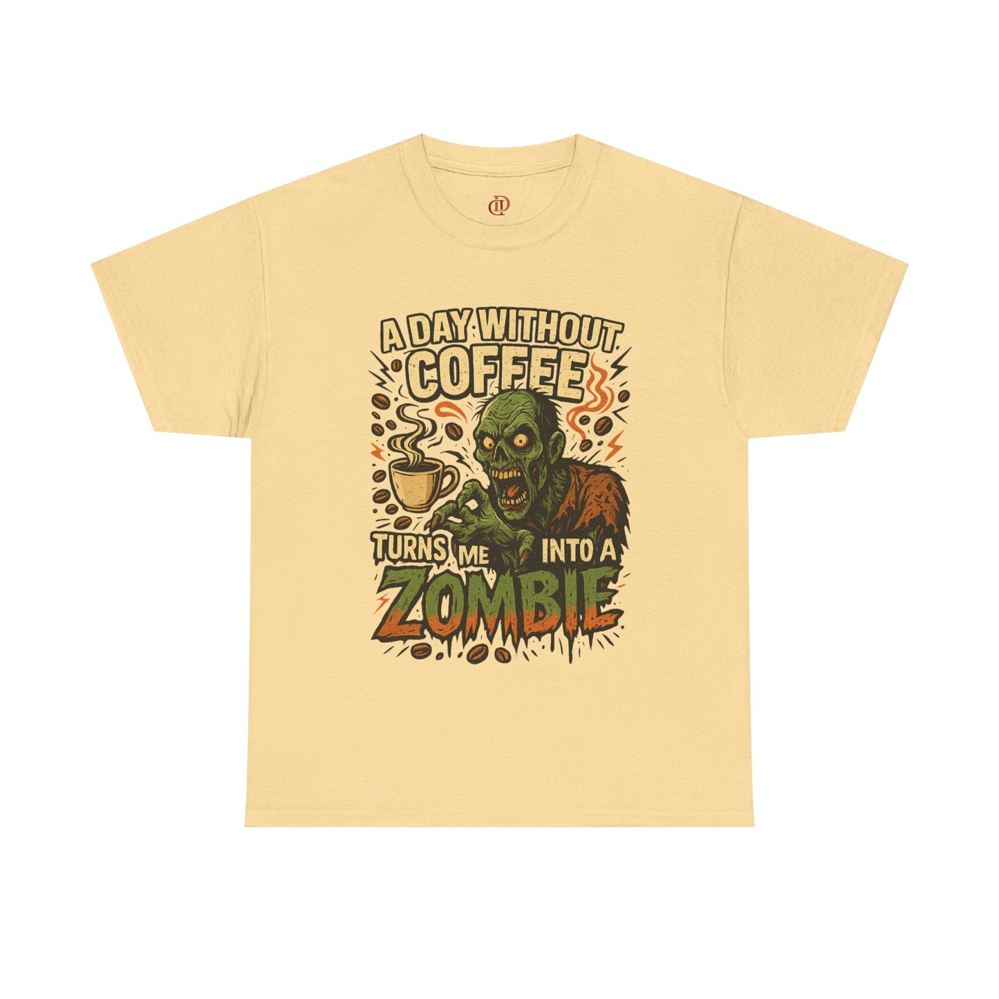 Zombie Tee Shirt for Coffee Lovers
