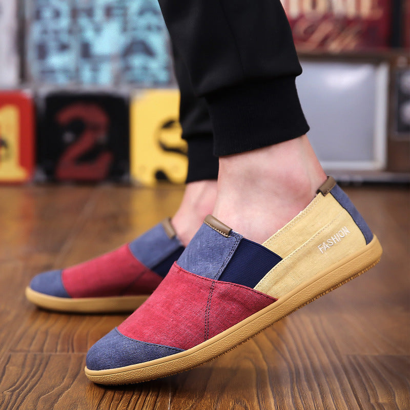 Summer breathable men's canvas shoes