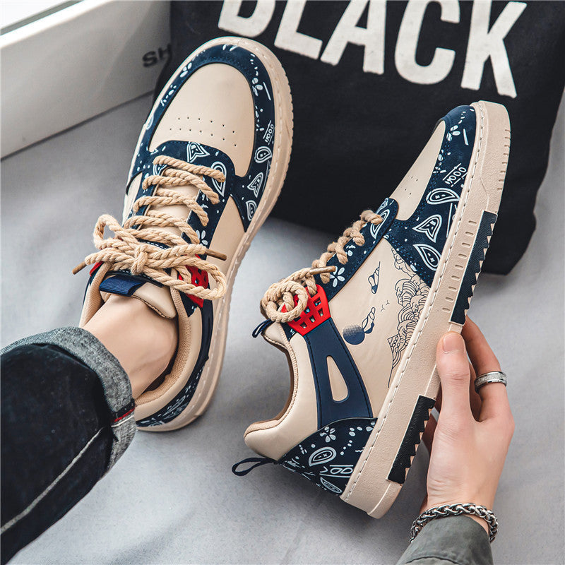 Low-top Casual Shoes All-match White Shoes Lightweight Men's Fashion Shoes