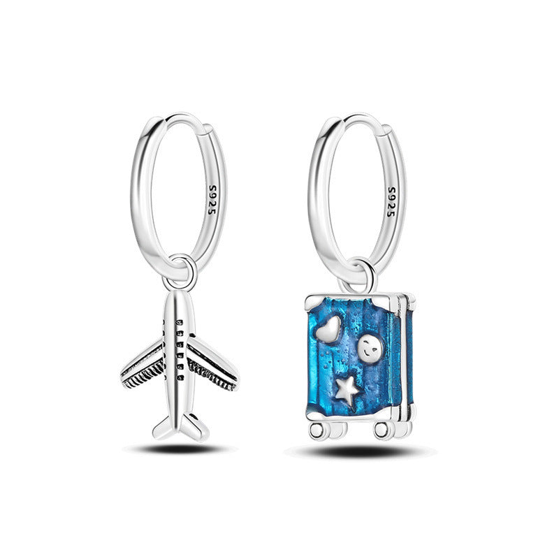 European And American Personality Silver Plated Earrings