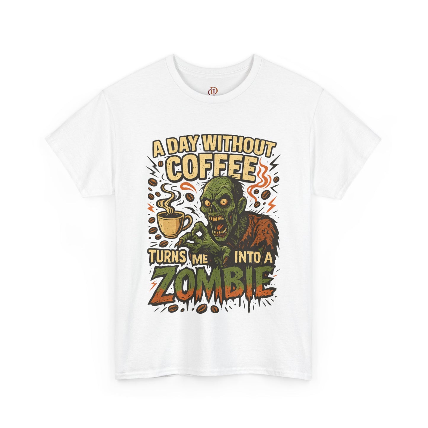 Zombie Tee Shirt for Coffee Lovers