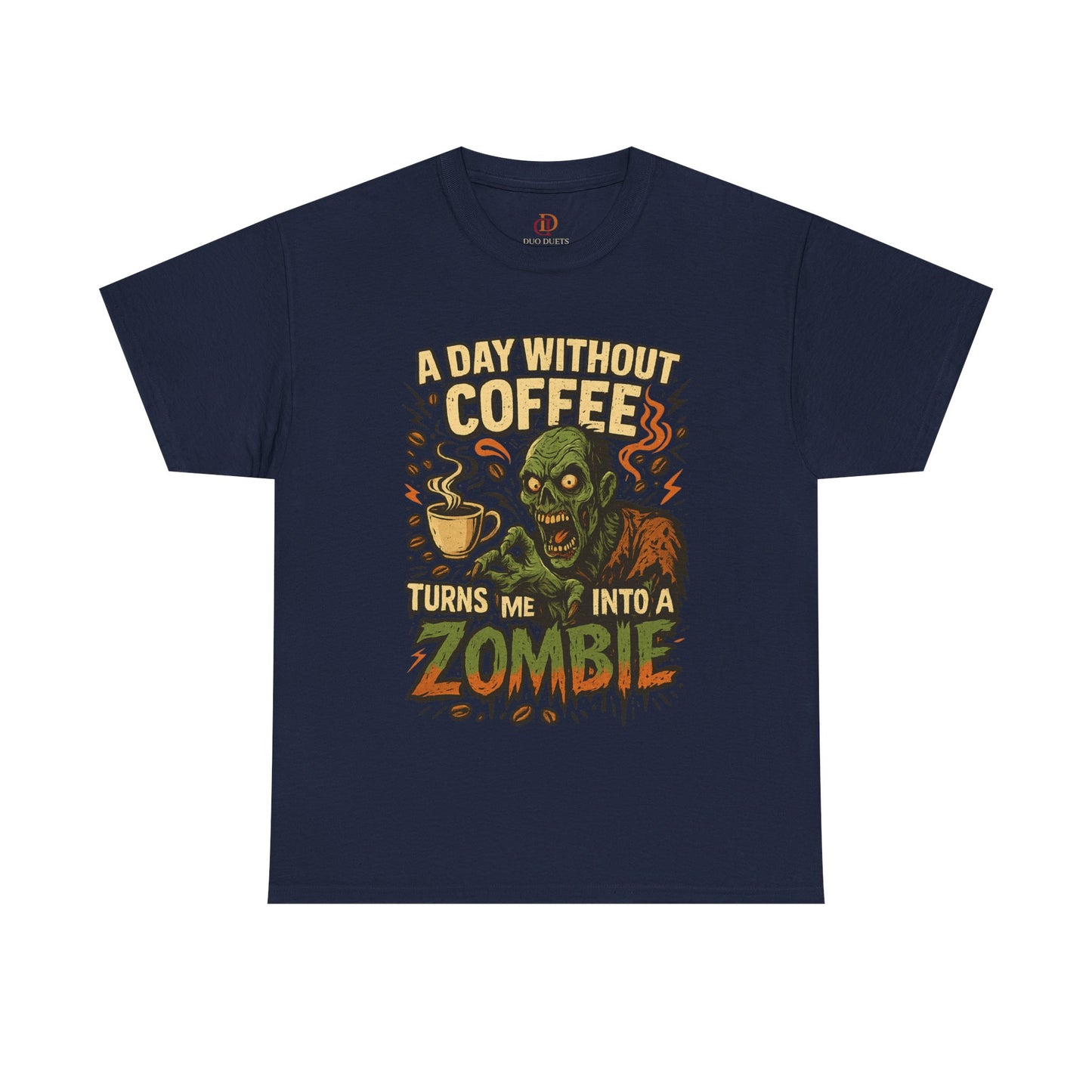 Zombie Tee Shirt for Coffee Lovers