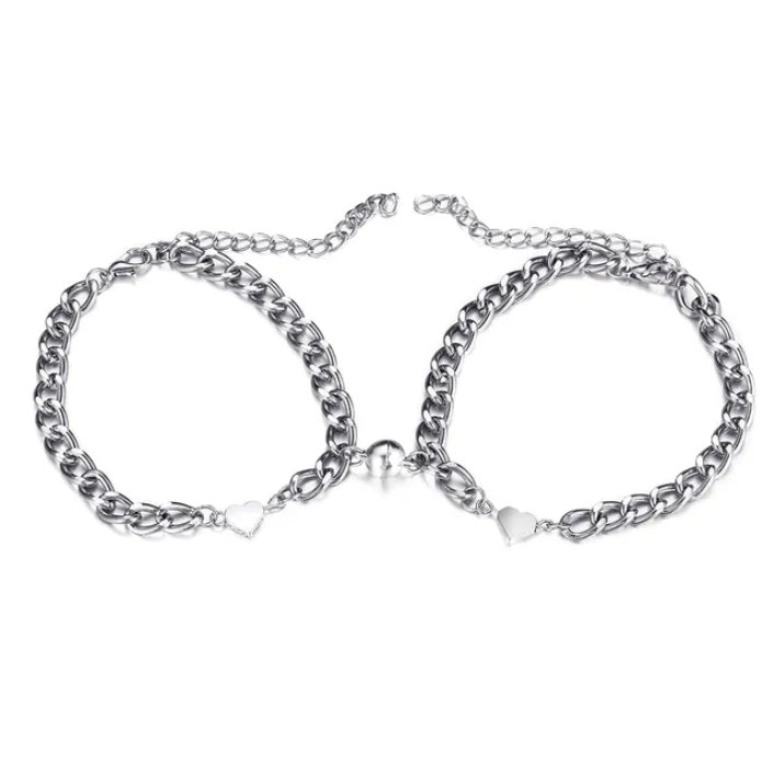 Fashion Jewelry Magnet Love Suction Bracelet Couple Valentines Day Gift