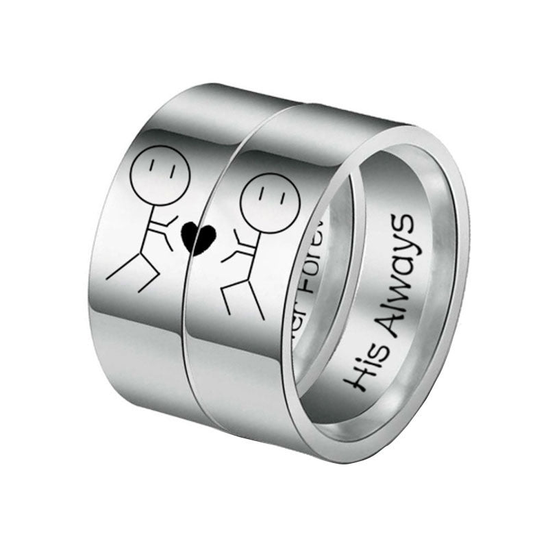 Her Forever His Always Couple Ring