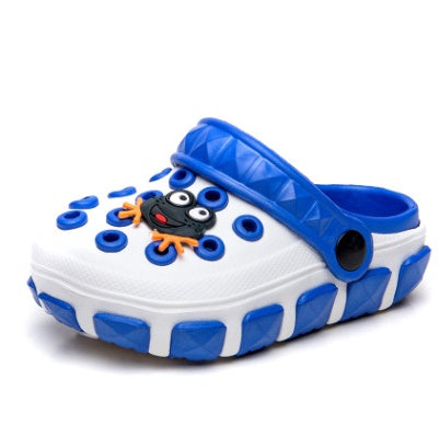 Children's hole shoes Summer new children's slippers Medium big children's slippers Baotou outdoor beach shoes
