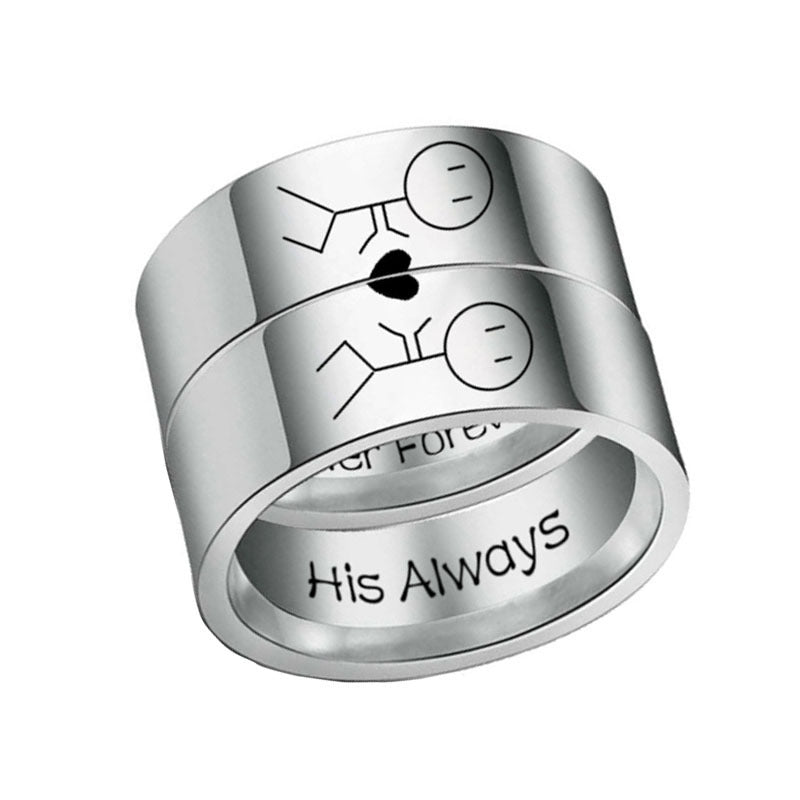Her Forever His Always Couple Ring