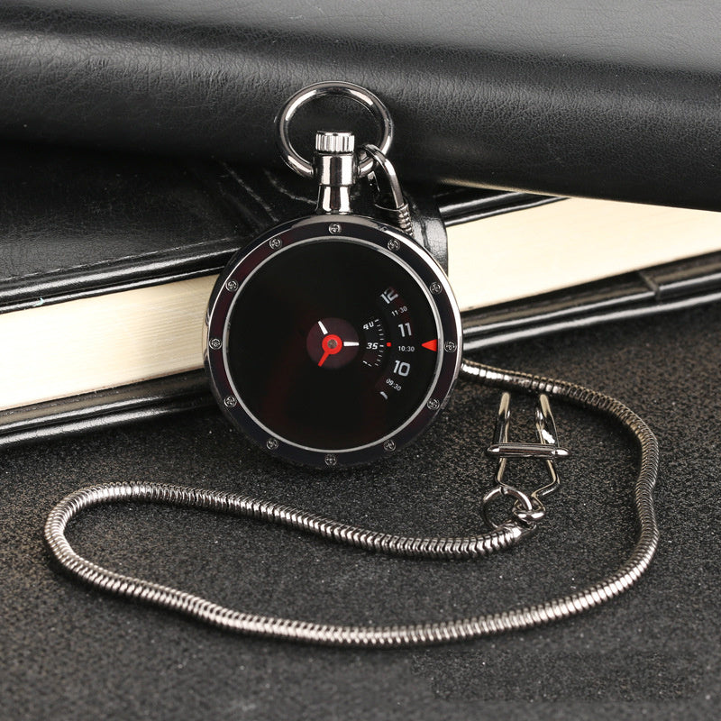 A Variety Of Creative Personality Vortex Snake-shaped Second Plate Waist Chain Quartz Pocket Watch Gift Watch