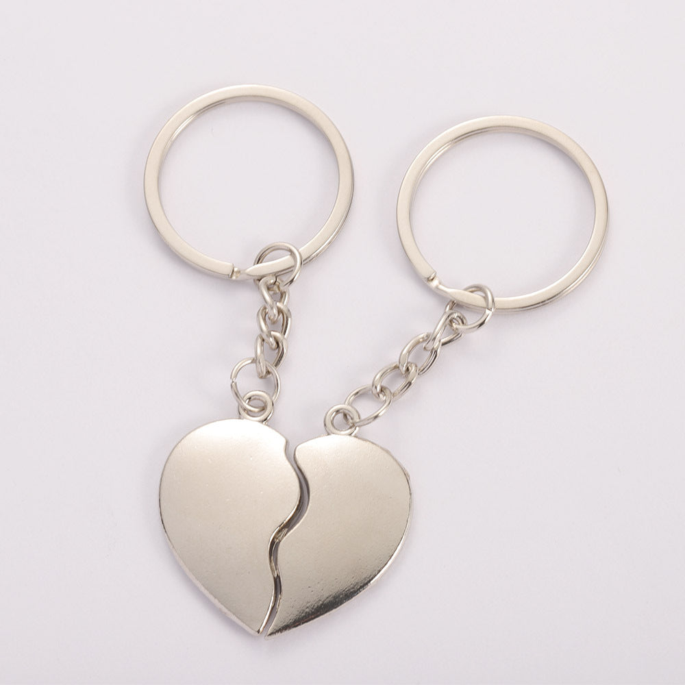 New Creative Korean Romantic Heart-Shaped Gift Couple Keychain