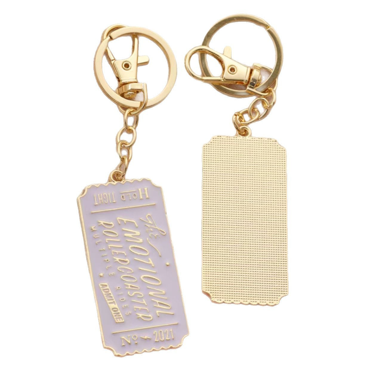 Emotional Roller Coaster Ticket Keychain