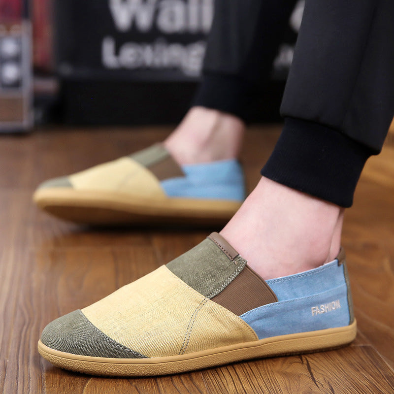 Summer breathable men's canvas shoes