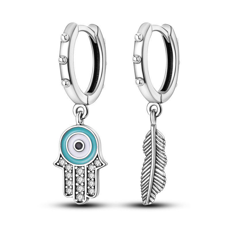 European And American Personality Silver Plated Earrings