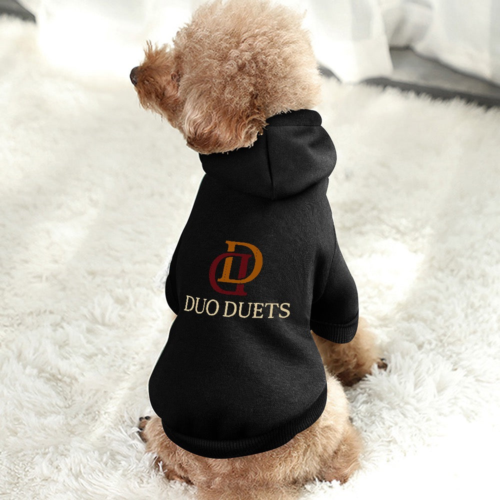Signature Brand Pet Suit with Hat Black New