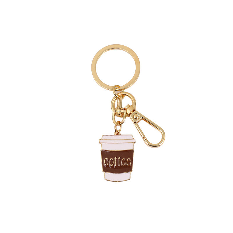 Milk Coffee Diy Couple Keychain Pendant