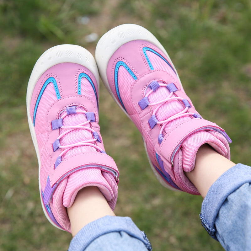 New Fashion High Top Outdoor Children Cotton Casual Shoes