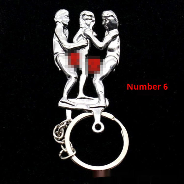 Eight-style Simulation Activity Couple Keychain