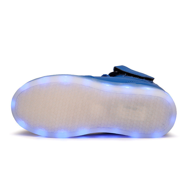 Children Lamp Shoes Fluorescent Usb Charging Colorful