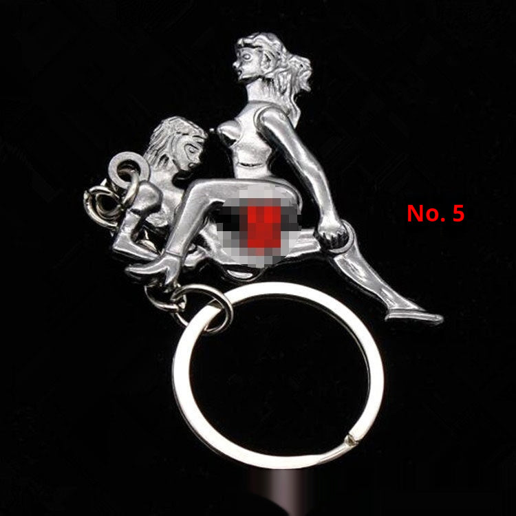Eight-style Simulation Activity Couple Keychain