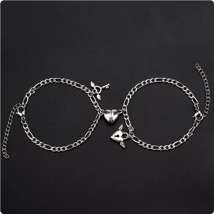 Fashion Jewelry Magnet Love Suction Bracelet Couple Valentines Day Gift